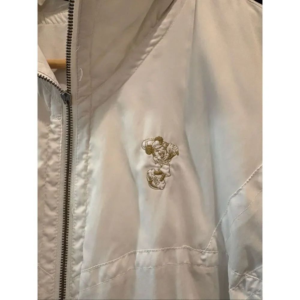 Vintage Tail Minnie Mouse Embroidered Golf Windbreaker Jacket Size Medium - Picture 3 of 11